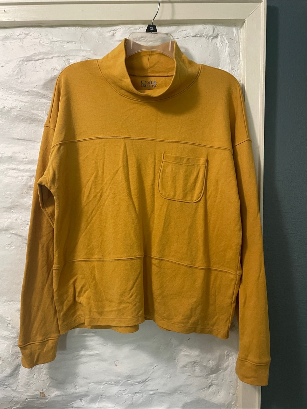 croft & barrow Men's Mustard Turtleneck Sweater